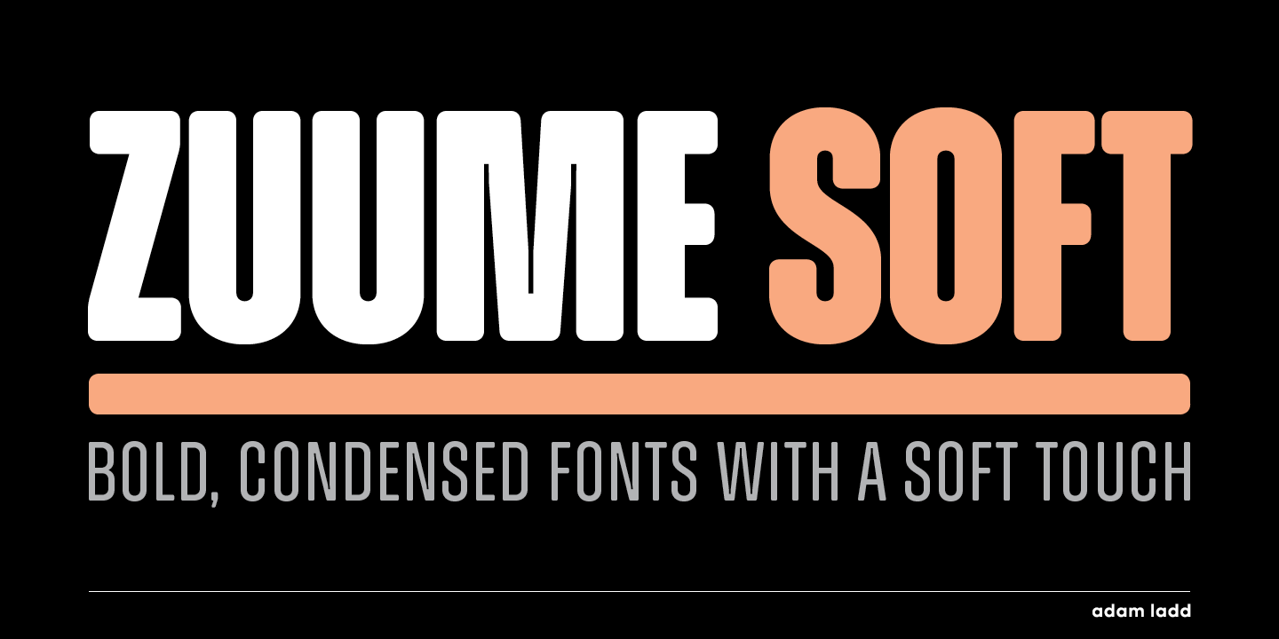 Пример шрифта Zuume Soft